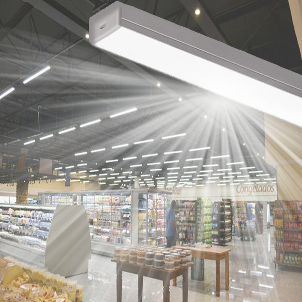 Luminária Linear Comercial 60 Watts - 120 Lm/W