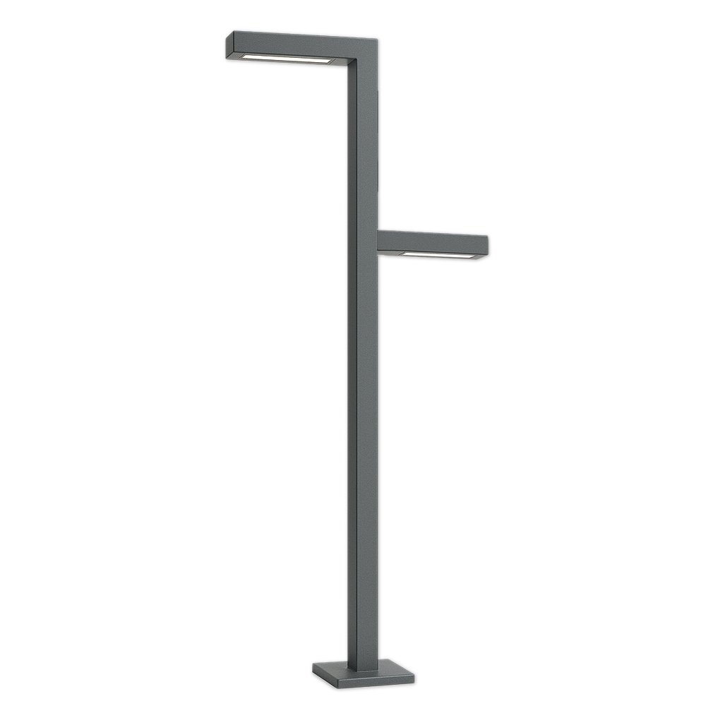 Poste LED Integrado Urban Line 5 Metros Médio Duplo 150 Watts - 160 Lm/W