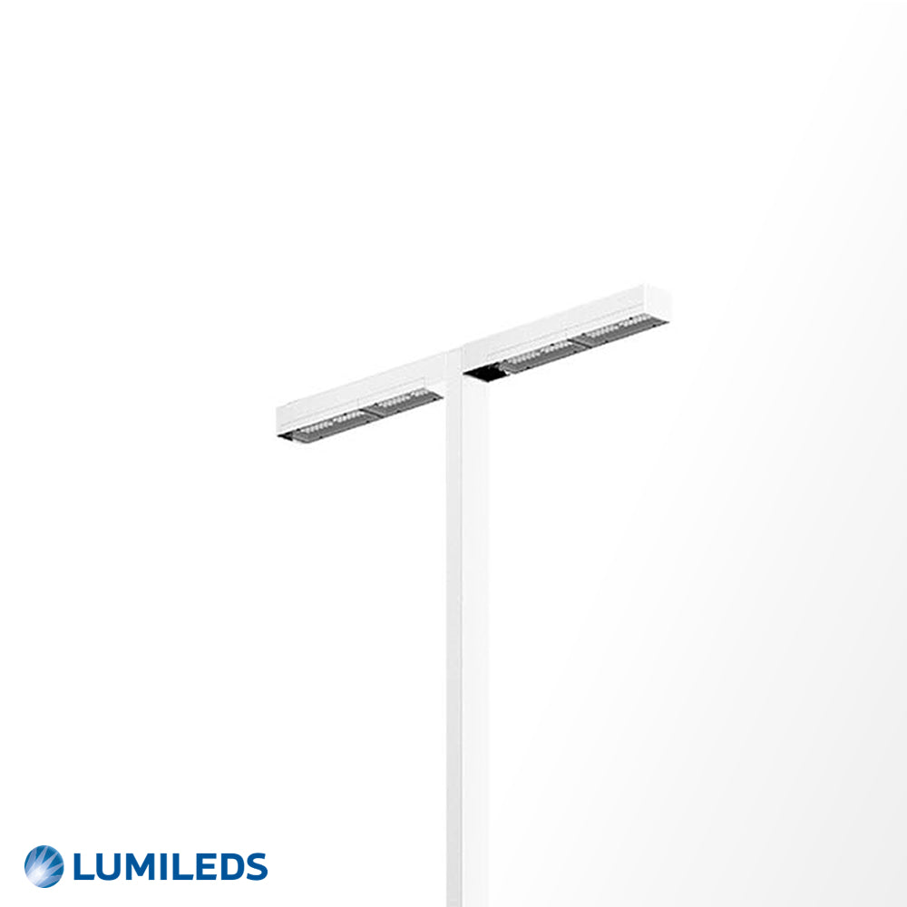 Poste LED Integrado Urban Line 4 Metros Duplo 200 Watts - 160Lm/W