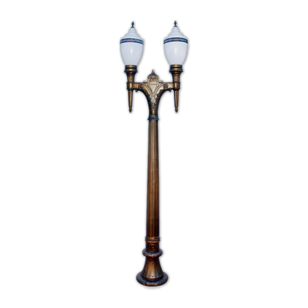 Poste Duplo Colonial LED Republicano (V1)