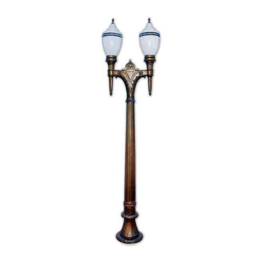 Poste Duplo Colonial LED Republicano (V1)