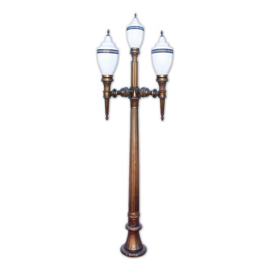 Poste Triplo Colonial LED Republicano (V1)