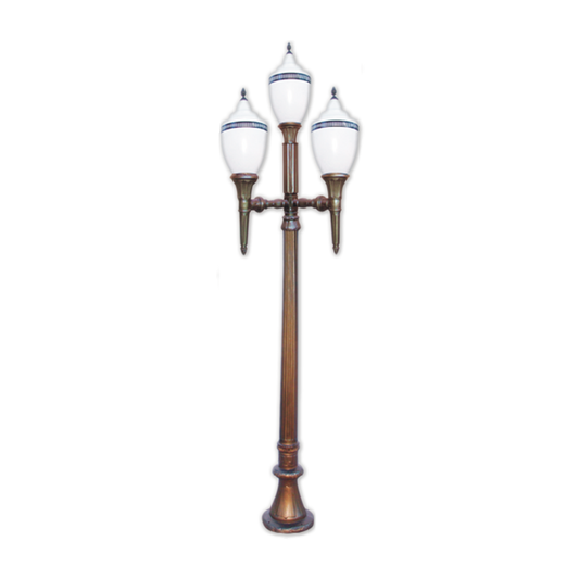 Poste Triplo Colonial LED Republicano (V2)