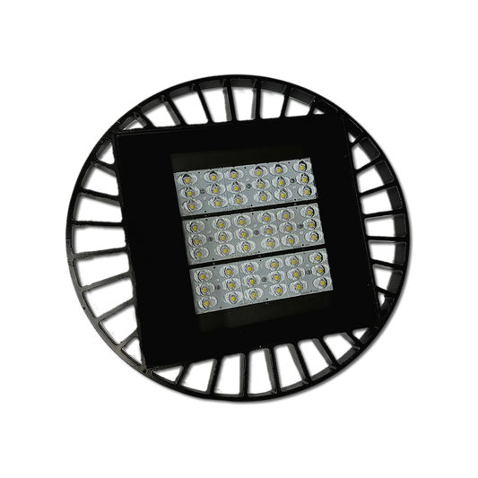 Luminária Industrial LED UFO Pro 100 Watts C/ Vidro - 160 Lm/W