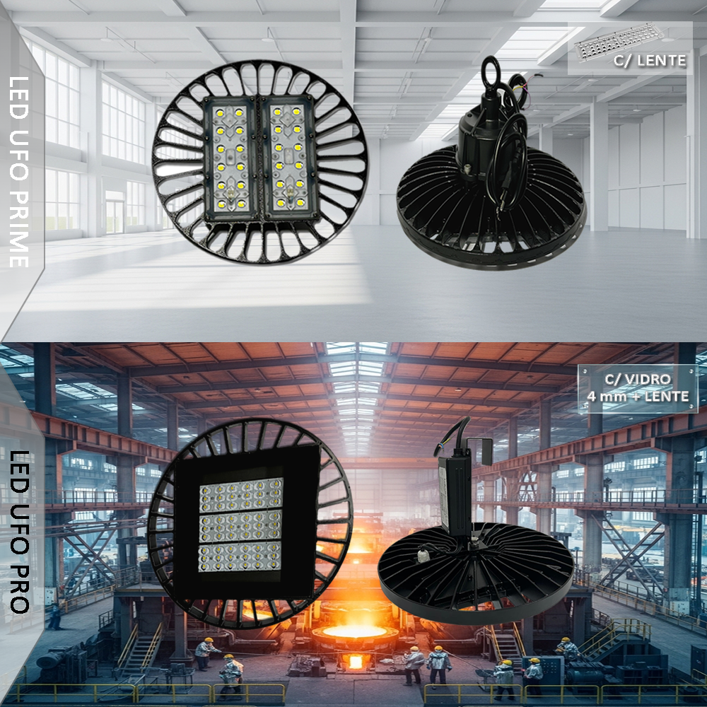 Luminária Industrial LED UFO Prime 150 Watts - 160 Lm/W