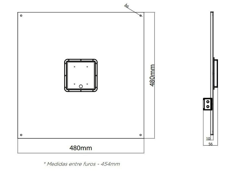 Luminária LED Posto de Combustíveis 100 Watts - 160 Lm/W